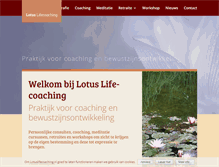 Tablet Screenshot of lotuslifecoaching.nl